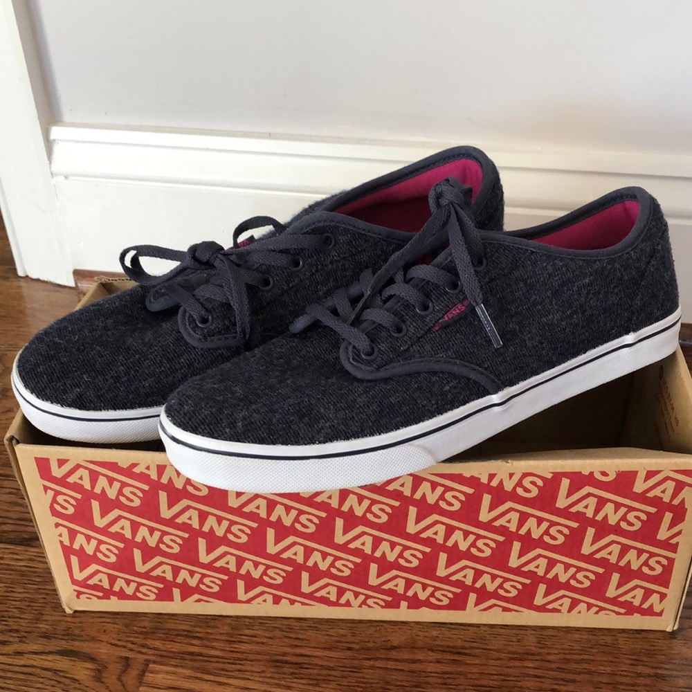 Vans: Atwood Low Heather Jersey blue sneakers 7.5